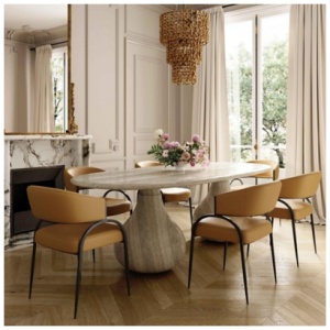 TOV Furniture Tatum Dining Chair, Tan