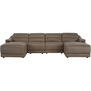 Tucker 4-pc. Triple Power Leather Sectional
