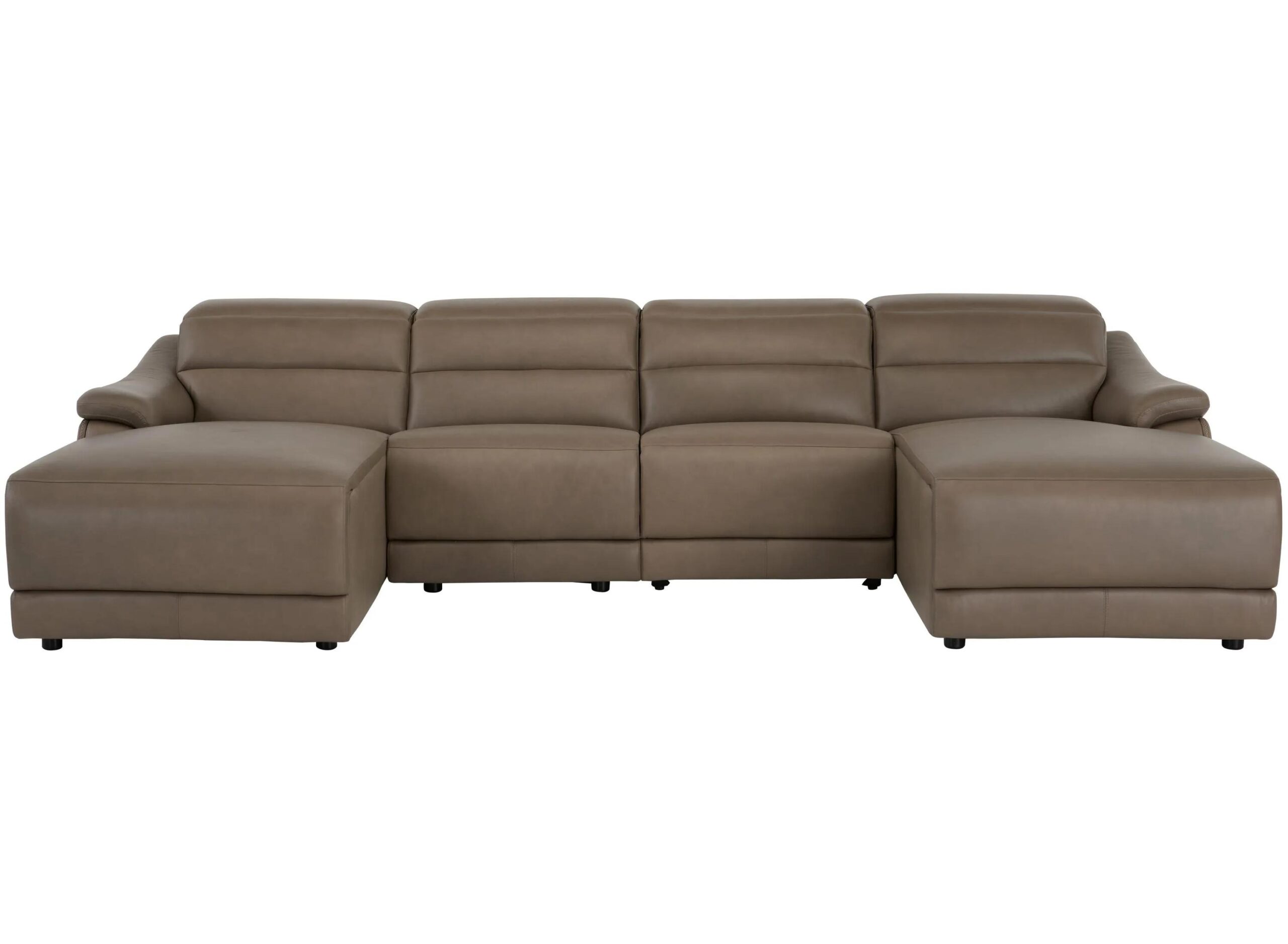 Tucker 4-pc. Triple Power Leather Sectional