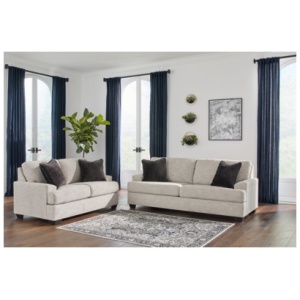 Vayda Sofa and Loveseat, Pebble