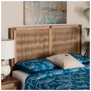 bali & pari Holitz Queen Panel Headboard, Walnut Brown/Light Brown