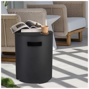 Afterglow Outdoor Side Table, Black
