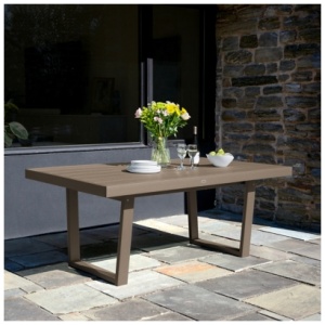 Bahia Verde Haven Outdoor Dining Table, Cabana Tan