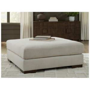 Barrelton Oversized Accent Ottoman, Barley
