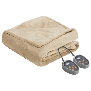 Beautyrest® Heated Microlight to Berber King Blanket, Tan