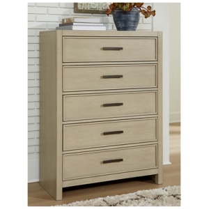 Calmoro 5 Drawer Chest of Drawers, Gray