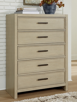 Calmoro 5 Drawer Chest of Drawers, Gray