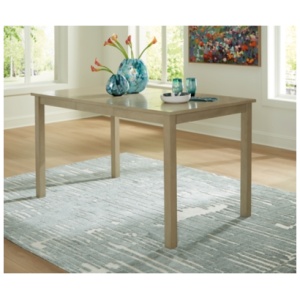 Calmoro Counter Height 48"-66" Extendable Dining Table, Gray, Wood