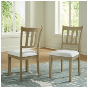 Calmoro Dining Chair, Off White/Gray