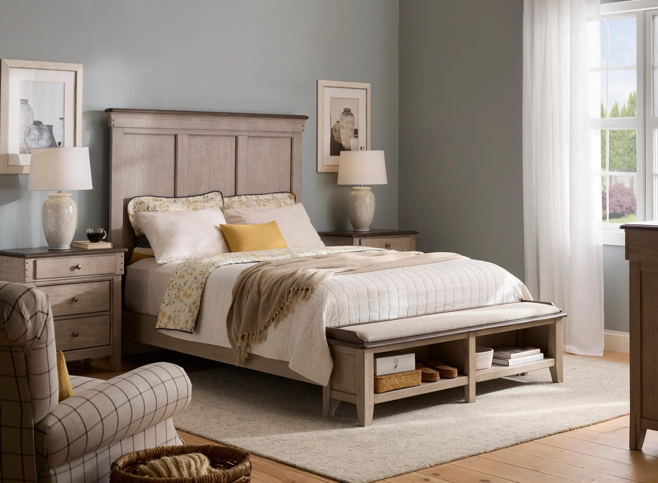 Campbell 4-pc. Panel Storage Bedroom Set