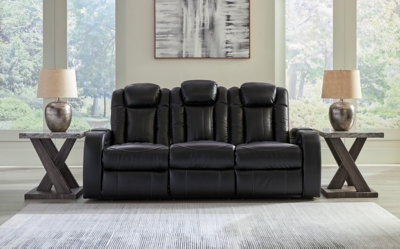 Caveman Den Dual Power Reclining Sofa, Midnight