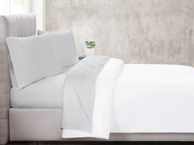 Christian Siriano NY 4 Piece King Sheet Set, Gray