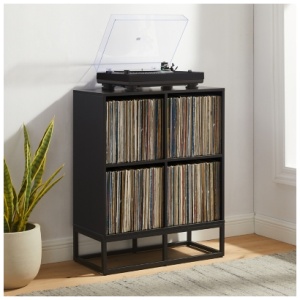 Crosley Furniture Enzo Bookcase, Black