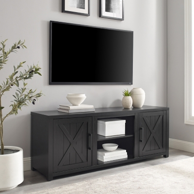 Crosley Furniture Gordon Low Profile 58" TV Stand, Black