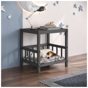 Donco Trading Best Friend End Table, Dark Gray