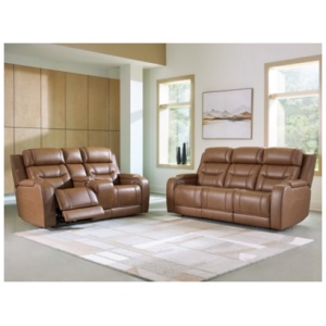 Dreamer Sofa and Loveseat, Caramel