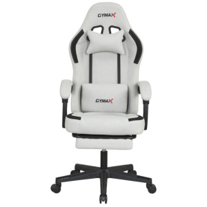 Ergonomic Video Game Chair with Headrest for Home Office-Gray