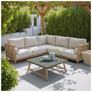 Erika Home Kert Outdoor Coffee Table, Gray