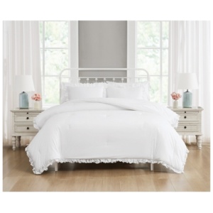 Farmhouse 3-Piece King Comforter Set, White