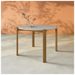 Gales Round Dining Table, Greige