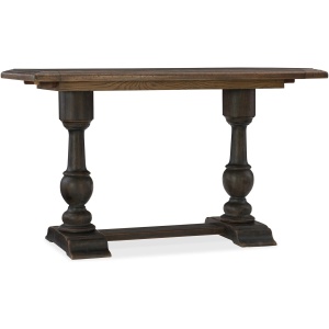 Hill Country Rectangular Adjustable-Height Dining Table with Two Leaves