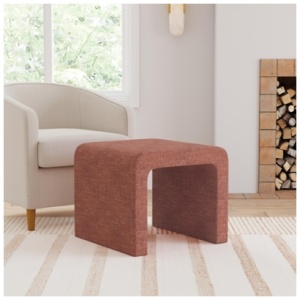 Homepop Arch Ottoman, Pink