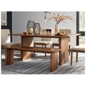 Isanti Dining Table, Light Brown, Wood