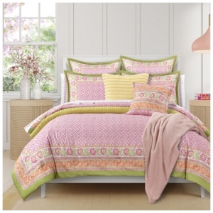 J. Queen Bold Shiloh Full/Queen 3 Piece Comforter Set, Pink