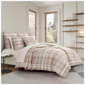 J. Queen Modern Pascal 3 Piece Full/Queen Comforter Set, Cinnamon