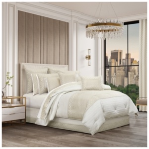 J. Queen New York Metropolitan Queen 4 Piece Comforter Set, Ivory