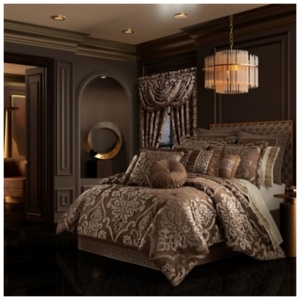 J. Queen New York Surano 4 Piece Comforter Set, Copper