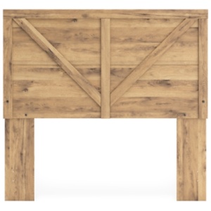 Larstin Full Crossbuck Panel Headboard, Tan Brown