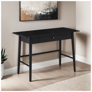 Linon Charlotte 42" Home Office Desk, Black