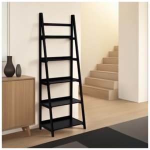 Linon Charlotte 72" Bookcase, Black