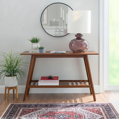 Linon Charlotte Console Table, Walnut