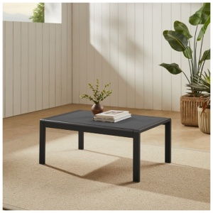 Linon Rosemary Outdoor Coffee Table, Black