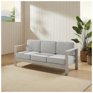 Linon Rosemary Outdoor Sofa, Gray