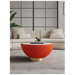 Manhattan Comfort Anderson Coffee Table, Orange