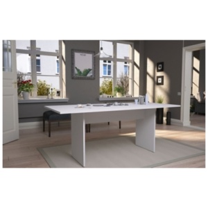 Manhattan Comfort Nomad Dining Table, White