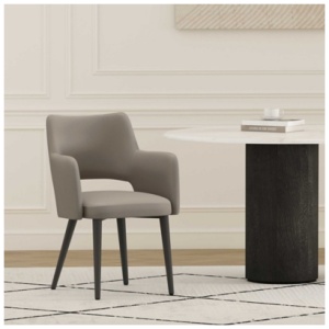 Manhattan Comfort Tremont Dining Arm Chair, Taupe