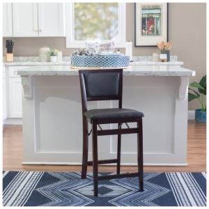Marley Folding Counter Height Bar Stool , Espresso