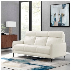Modway Huxley Leather Sofa, White