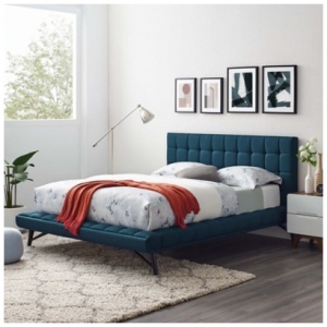 Modway Julia Queen Platform Bed, Blue