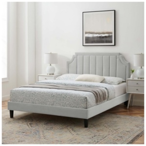 Modway Sienna Full Platform Bed, Light Gray