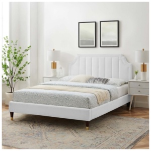 Modway Sienna Queen Platform Bed, White