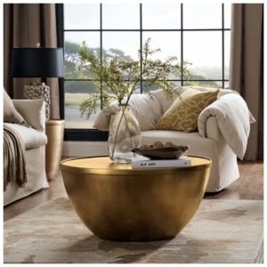 Modway Viora Coffee Table, Burnished Brass