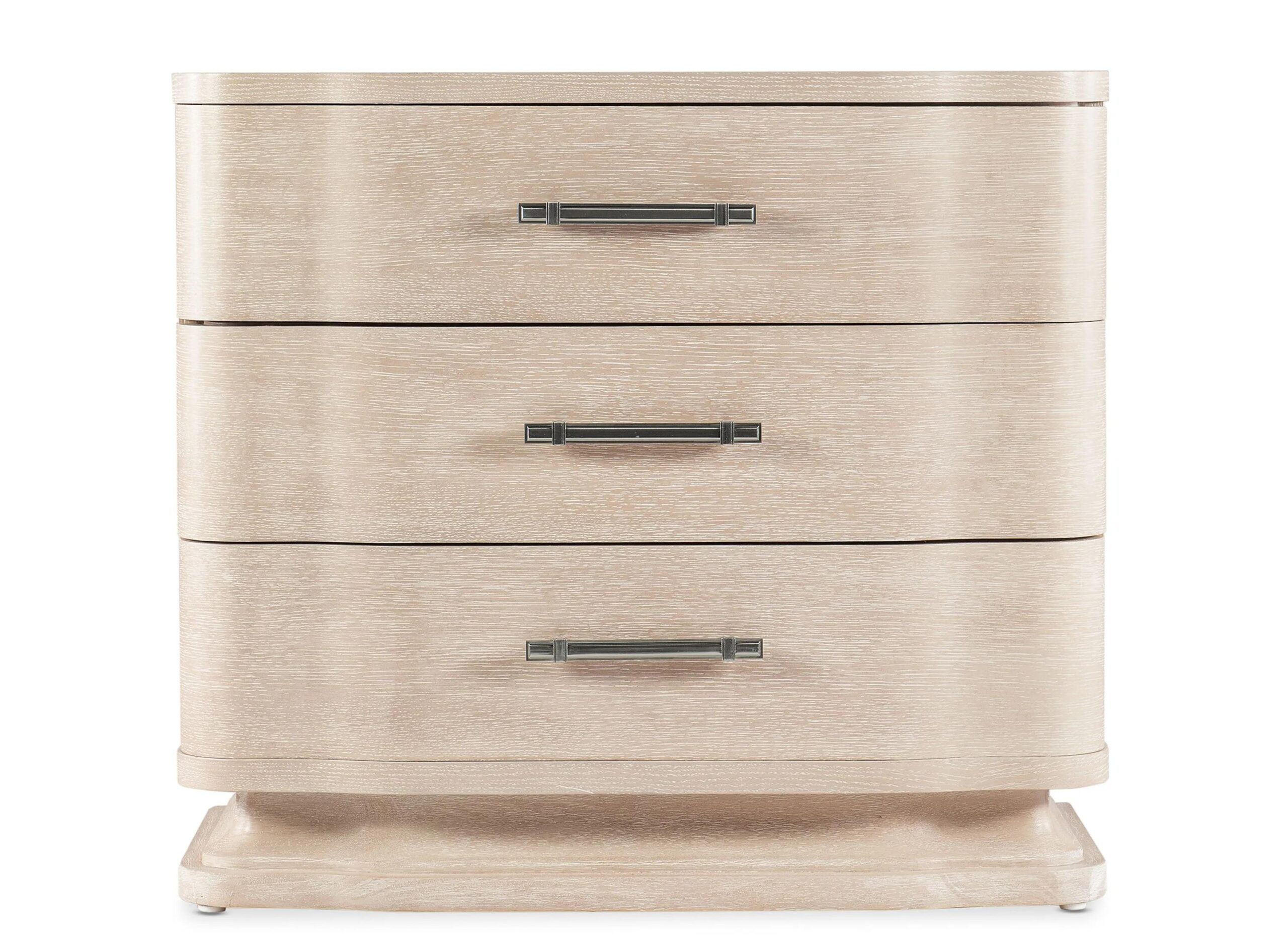 Nouveau Chic Three Drawer Nightstand