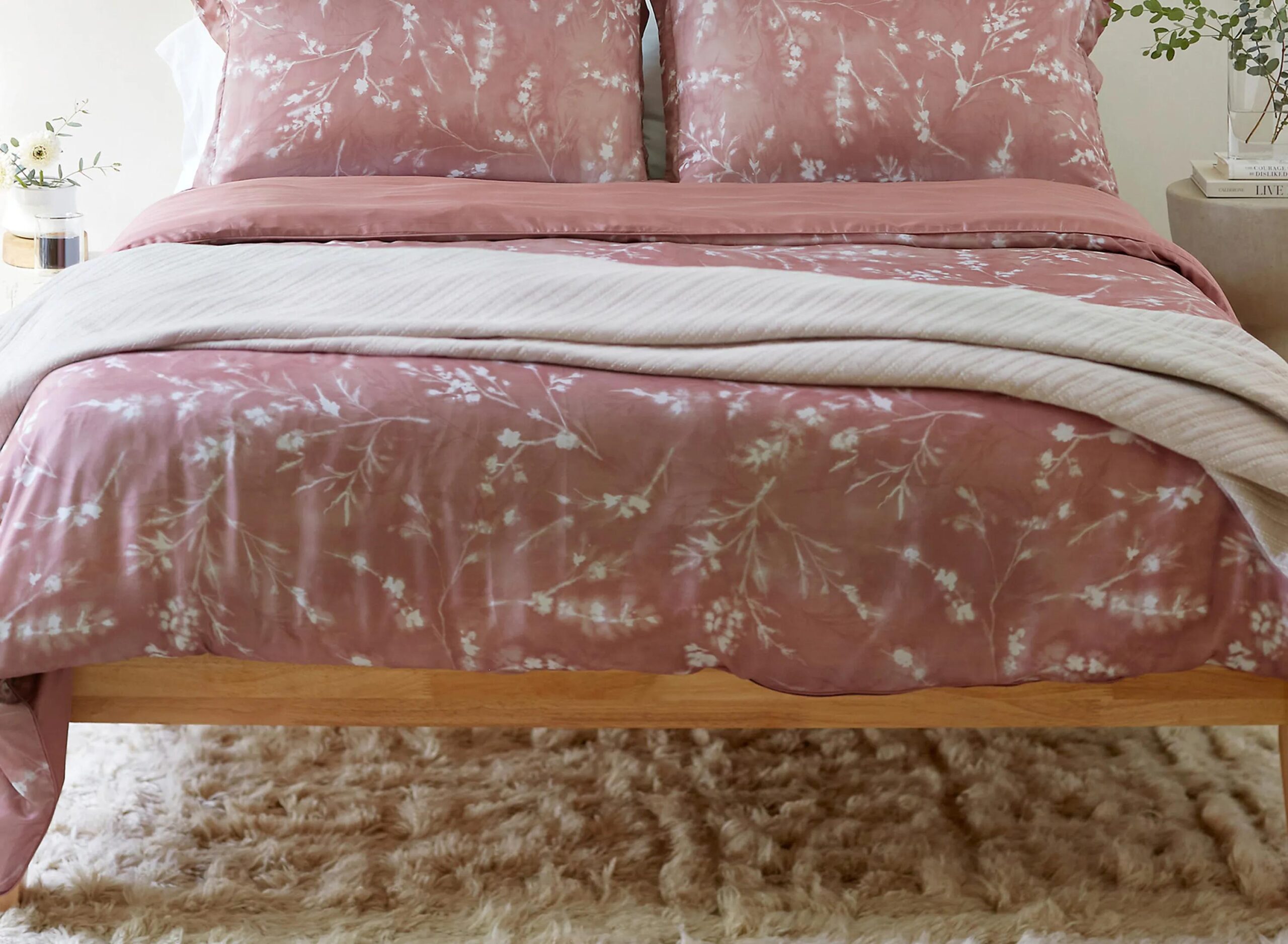 PureCare Floral Press Cooling Duvet Cover (King/Cal King)