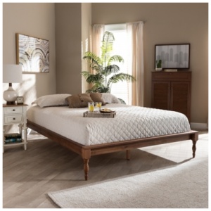 Romy King Bed Frame, Brown