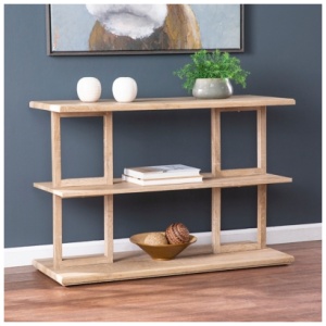 SEI Markworth Console Table, Natural/Beige